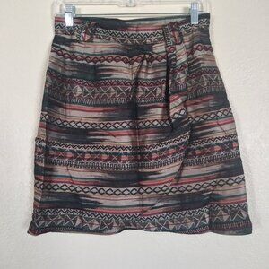 Vintage Scott Taylor Aztec Mini Skirt Women's Size 8